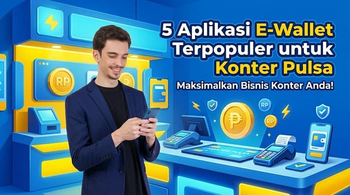 Aplikasi E-Wallet Terpopuler untuk Konter Pulsa