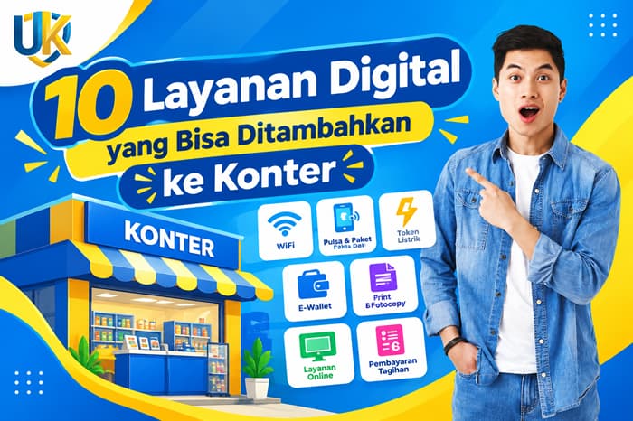 Layanan Digital yang Bisa Ditambahkan ke Konter