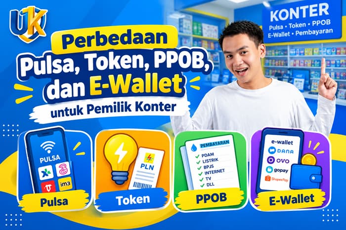 Perbedaan Pulsa, Token, PPOB, dan E-Wallet